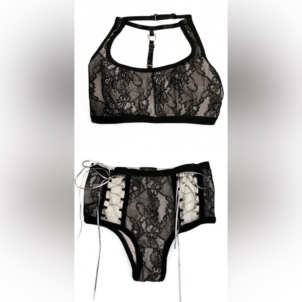 Lacey Cat Polewear Pole Dance Set